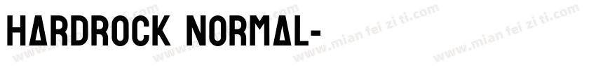 Hardrock Normal字体转换